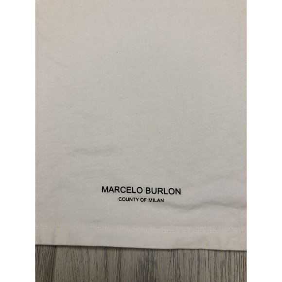 Marcelo Burlon x Boston Red Sox  Embroidered Rare T Shirt Men’s Large - Picture 6 of 6